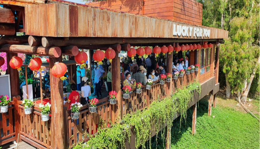 Tra Su restaurant is surrounded by melaleuca forests. Photo by An Giang Tourimex