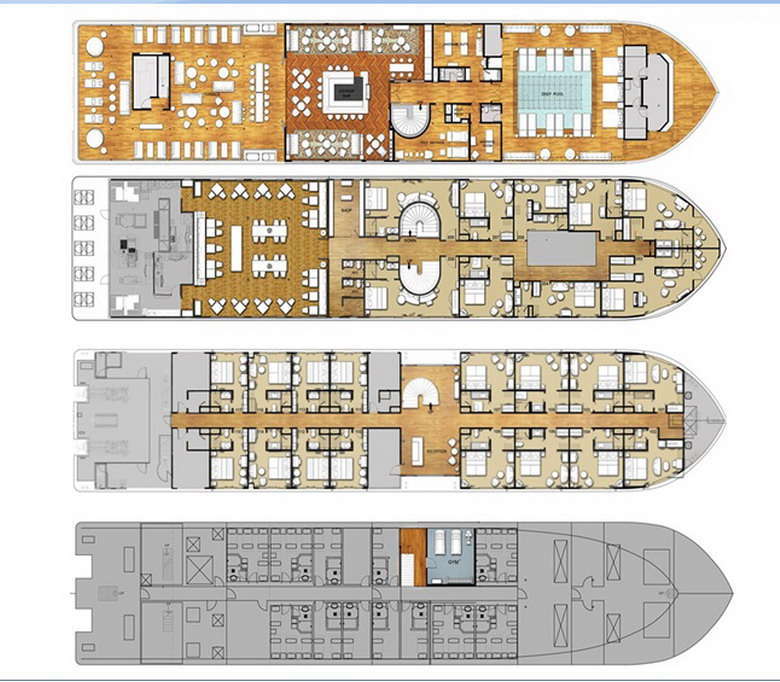 Myanmar-The-Strand- 1deckplan The Strand Cruise