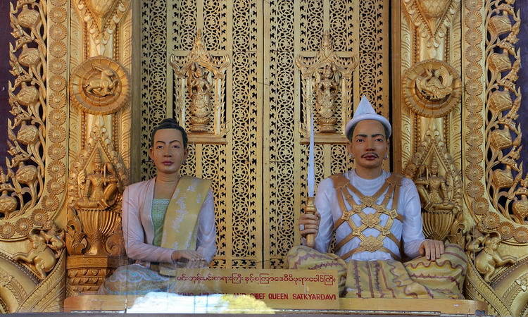 The Royal Palace in Mandalay, Myanmar