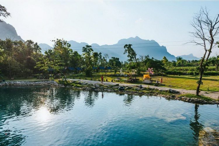 Blue Lagoons in Vang Vieng