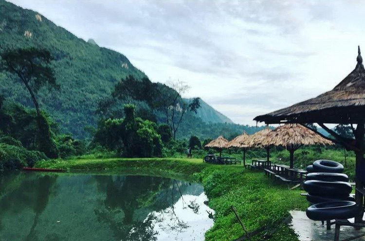 Blue Lagoons in Vang Vieng