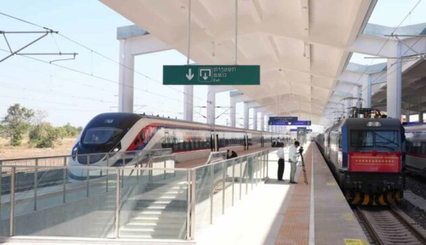 Laos-China Railway at Vientiane Station